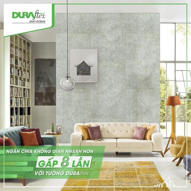 Vách trang trí làm từ tấm xi măng cemboard